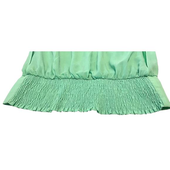 MARINEBLU SLEEVELESS PULL-OVER ROUND NECK BLOUSE, WOMENS, M, LIME GREEN/SILVER - Picture 8 of 12